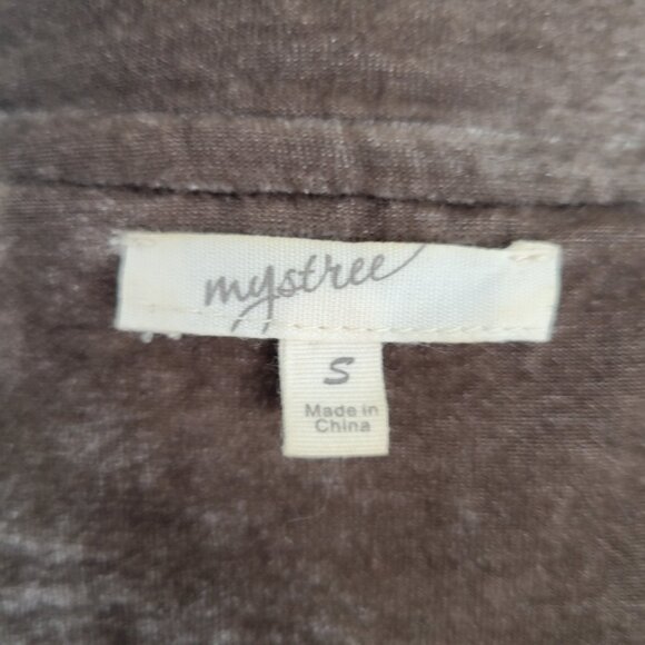 Mystree Brown Crusthed Velvet Blazer Jacket Small – Floral Lining, Pockets - Picture 9 of 12